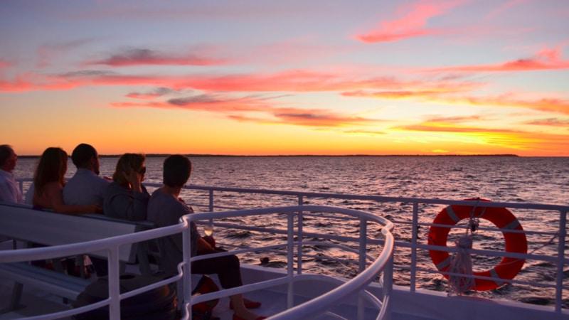 Join us for an intimate sunset cruise on the pristine Hervey Bay waters while enjoying a selection of the finest local seafoods. 